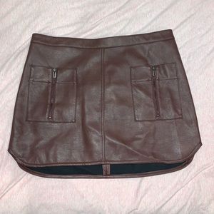 NWT BCBG Leather Skirt SIZE L